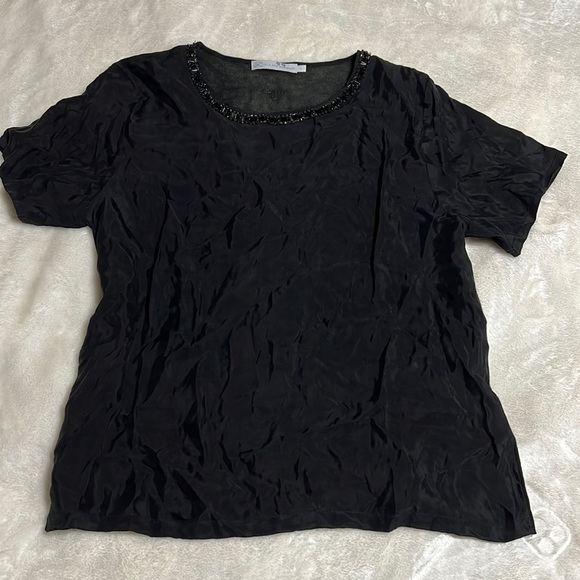 Silk and Cashmere Top Blouse size L - Picture 1 of 9